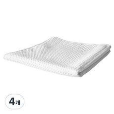 World Clean Waffle Plus 玻璃毛巾 40 x 40 cm, 白色, 4個