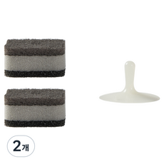 JAJU 海綿菜瓜布 2入 + 吸盤組, 2個