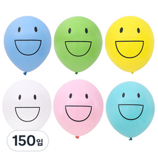 joyparty Party Pang 燦爛微笑氣球 30cm, 隨機出貨, 150口