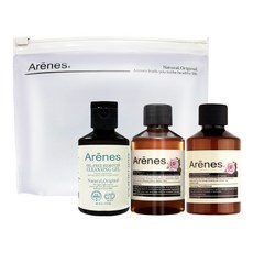 Arenes 愛霓思 旅行組A(玫洗60ml+玫護60ml+卸光光60ml+旅行袋), 1入