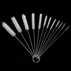 Mibil 不銹鋼吸管清潔刷吸管刷 12 件套, 1套, 白色