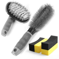 RoadWinner 車用輪胎鋼圈刷 + 塗抹器3件組, 1套