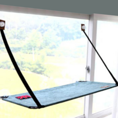 레드퍼피 키티실 윈도우 캣베드 1단, 다크그린, 1개