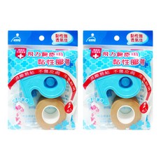 Fe Li 飛力 透氣紙膠帶方便包 1吋 膚色, 2入, 2包