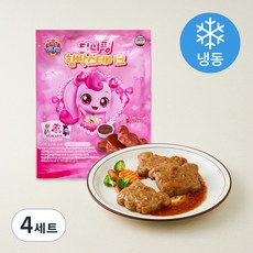 캐치티니핑 티니핑 함박스테이크 60g x 3개입 + 소스 35g x 3개입 세트 (냉동), 4세트