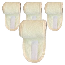 클레어라 남여공용 찍찍이 세안밴드, 크림화이트, 4개