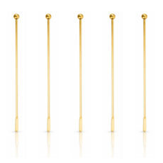 Level Goods 304不鏽鋼2用攪拌棒, 金色, 5個
