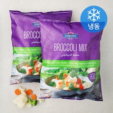 엠보그 브로콜리 믹스 (냉동), 750g, 2입