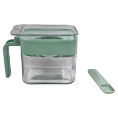 Quasi 調味罐, 玻璃材質, 附勺, 易清洗, 300ml, 1個