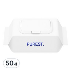 퓨어스트 라이트 초순수 플레인 아기물티슈 캡형, 40g, 100매, 50개