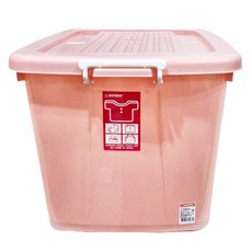 KEYWAY 聯府 銀采滑輪整理箱 AK1500-2 130L, 紅色, 1個