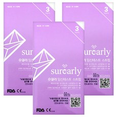 슈얼리 임신테스트 스트립, 3개입, 3개