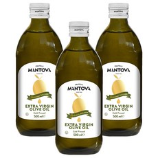 만토바 골든 엑스트라버진 올리브유, 500ml, 3개
