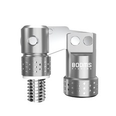 BOOMS FISHING TM1 簡易抄網連接螺絲接頭 BACCTM112, 1個, 灰色(BACCTM112E01)