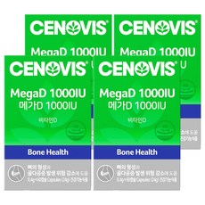 세노비스 메가 D 1000IU 비타민D, 60정, 4개