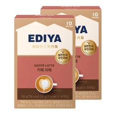 이디야 카페라떼 스틱커피, 15g, 10개입, 2개