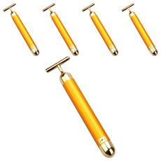 Panatec 沛莉緹 24 K 金 T 型按摩美容棒, K-347, 5支