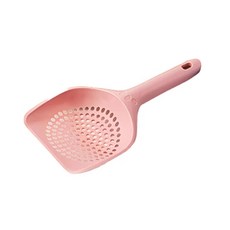 上手家居 小孔貓砂鏟3色組 (粉色 藍色 綠色) PP材質, 120 x 260 x 30mm, 1組