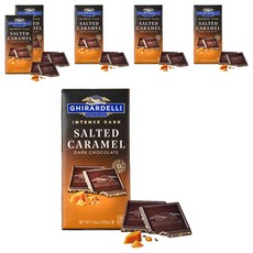 기라델리 인텐스다크 솔티드 카라멜, 100g, 6개