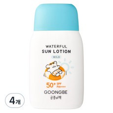 GOONGBE 宫中秘策 溫和水潤防曬乳液 SPF50+ PA++++, 4罐, 80g
