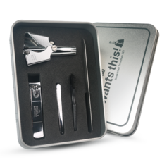 Royal 鼻毛修剪器好友套組 + 彈簧, Silver, 1組