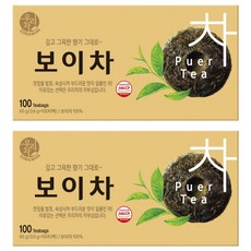우리차 송원식품 보이차, 600mg, 100개입, 2개