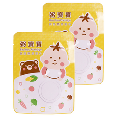 粥寶寶 無毒農 青蔬總匯吻仔魚 12個月以上, 120g, 2包