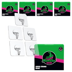 몬스터겔 무타공 부착식 후크 5p, 5세트