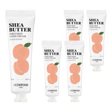 스킨푸드 시어버터 퍼퓸드 핸드크림 피치향, 30ml, 5개