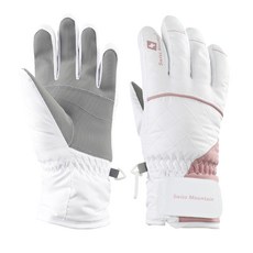 스위스마운틴 여성용 스키장갑 BC950, 화이트핑크, 1개