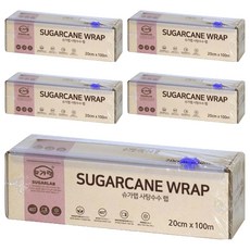 SUGARLAB 甘蔗保鮮膜, 100m, 5個