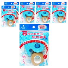 Fe Li 飛力 透氣紙膠帶方便包 1吋 膚色, 2入, 6包