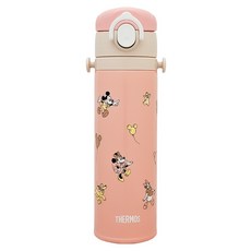 THERMOS 膳魔師 不鏽鋼彈蓋式保冷保溫杯 JOI-501-POP, 1個, 米妮粉橘, 500ml