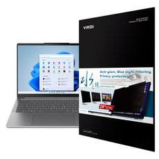 YADI 亞第 插卡隱貼 16:10 水之鏡防窺片 Lenovo IdeaPad Pro 5i Gen10 專用 PF4PPB-W160, 透明, 1片