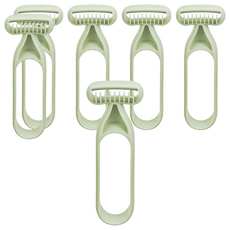 喵汪森林 無感美體除毛刀 大(12 x 5cm) 綠色, 6個, 1入