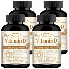 뉴트리랩스 비타민D, 90정, 4개