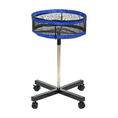 Bethel 乒乓球訓練用球籃, 銀色 + 黑色 + 藍色, 1個