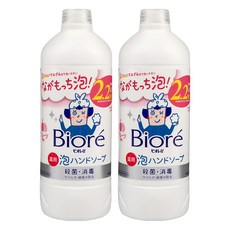 Biore 蜜妮 泡沫洗手慕絲補充瓶 綿密泡沫 清新果香, 430ml, 2瓶