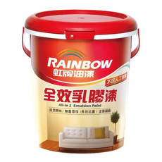 RAINBOW 虹牌油漆 458全效平光乳膠漆 3785ml, 蘭花白, 1桶