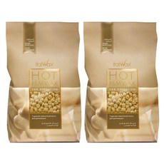 이탈왁스 핫필름 왁스 화이트초코렛, 1kg, 2개