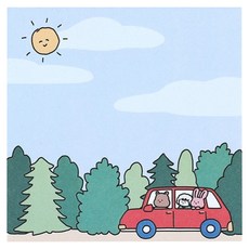 마이 버디 스티키 메모패드, 02 Sky, 50매, 1개