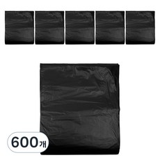 월드크린 분리수거 배접 비닐봉투 검정, 40L, 600개