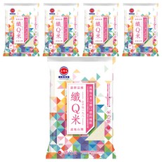 三好米 纖Q米 低澱粉高纖維 增添飽足感, CNS 二等, 1.5kg, 5包