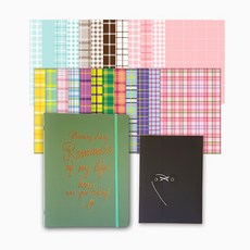 Iciel design 精裝6孔日記本 A5, 綠色