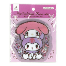 Sanrio 三麗鷗 美樂蒂&庫洛米 夾鏈袋, 3枚, 1包