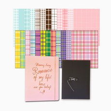 아이씨엘디자인 A5 메모리 양장 6공 다이어리, 핑크, 1개