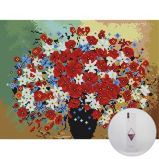 ARTJOY DIY鑽石畫 30 x 40 cm, 花瓶裡的花, 1個