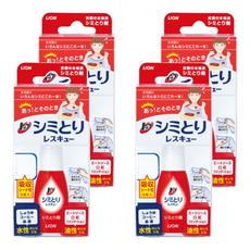 LION 獅王 Top 去漬急救隨身瓶 便攜應急 含五枚不暈染吸收墊, 17ml, 4瓶