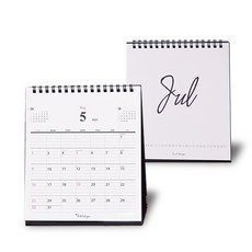 Iciel design 台歷 2021 M 2p 套組, 黑色, 1組