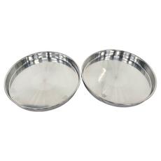 MIKA HOUSE 橘之屋 不銹鋼圓托盤 淺, 單件, 22cm, 1組